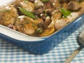 Dish of 'Coq au Vin'