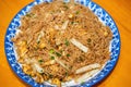 A dish of delicious Chinese national dish, three fresh fried rice noodles