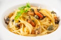 Mussel and bottarga spaghetti