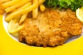 The dish full of meat - the veal crunchy chops
