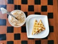 Waffle, fast and easy breakast and snack