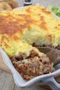 Dish of minced meat pie Royalty Free Stock Photo