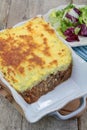 Dish of minced meat pie Royalty Free Stock Photo