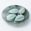 Dish peach Jade sculpture gemstone household furnishing