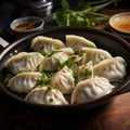 Asian-inspired Skillet Dumplings With Herbs And Seasonings