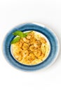 Shrimp Scampi Pasta Royalty Free Stock Photo