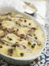 Dish of Spanish-Style Potato Gratin