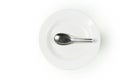 Dish and spoon Royalty Free Stock Photo