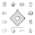 dish towel icon. Bakery shop icons universal set for web and mobile
