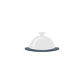 Dish vector flat colour icon Royalty Free Stock Photo
