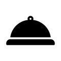 Dish vector glyph flat icon Royalty Free Stock Photo