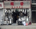 Dishes shop in the open air