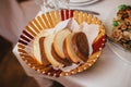 Beautifully decorated bread on the table Royalty Free Stock Photo