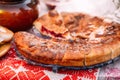 Dishes of the traditional Belarusian cuisine - pie