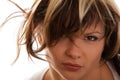 Dishevelled girl Royalty Free Stock Photo