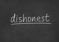 Dishonest