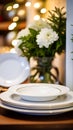 Dishware and crockery set for winter holiday family dinner, Christmas homeware decor for holidays in the English country