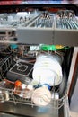 Dishwasher after cleaning process