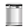 Dishwasher. Home appliances isolated on a white background. Vector graphics Royalty Free Stock Photo