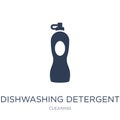 dishwashing detergent icon. Trendy flat vector dishwashing deter Royalty Free Stock Photo