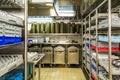 Dishwashing Section of Commercial Kitchen Royalty Free Stock Photo