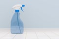 Disinfectant spray into bathroom. 3d illustration