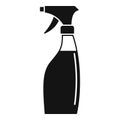 Disinfectant spray bottle icon, simple style