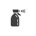 Disinfectant spray bottle vector icon Royalty Free Stock Photo