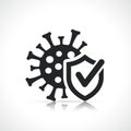 Disinfected or anti virus icon