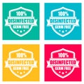 Disinfected area, germ free vector icon Royalty Free Stock Photo
