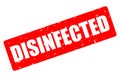 Disinfected area vector banner Royalty Free Stock Photo