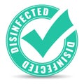 Disinfected area vector icon Royalty Free Stock Photo