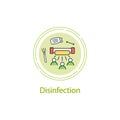 Disinfection concept line icon