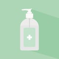 disinfection or hand sanitizer bottle, washing gel. Vector illustration suitable for hygiene, disinfect, medical, clean life, anti