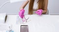 Disinfection of manicure tools in the salon