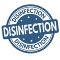 Disinfection sign or stamp