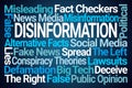 Disinformation Word Cloud Royalty Free Stock Photo