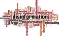 Disinformation word cloud Royalty Free Stock Photo