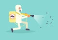 Disinsection Vector. Cartoon. Royalty Free Stock Photo