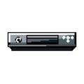 disk blu ray player game pixel art vector illustration Royalty Free Stock Photo