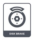 disk brake icon in trendy design style. disk brake icon isolated on white background. disk brake vector icon simple and modern Royalty Free Stock Photo