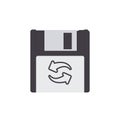 Disk drive floppy resave save storage icon Royalty Free Stock Photo