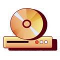 Disk drive icon sign. Retro PC user interface aestetic. Royalty Free Stock Photo