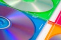 Disk, DVD boxes isolated Royalty Free Stock Photo