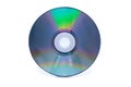 Disk DVD CD on white background detail Royalty Free Stock Photo