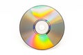 Disk DVD CD on white background Royalty Free Stock Photo