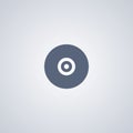 Disk, dvd rom , vector best flat icon Royalty Free Stock Photo