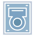 Disk Isolated Vector Icon which can easily modify or edit Royalty Free Stock Photo