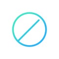 Disk shaped tablet pixel perfect gradient linear ui icon