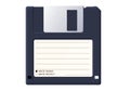 Diskette or floppy disk is an old medium to store information on retro computers Royalty Free Stock Photo